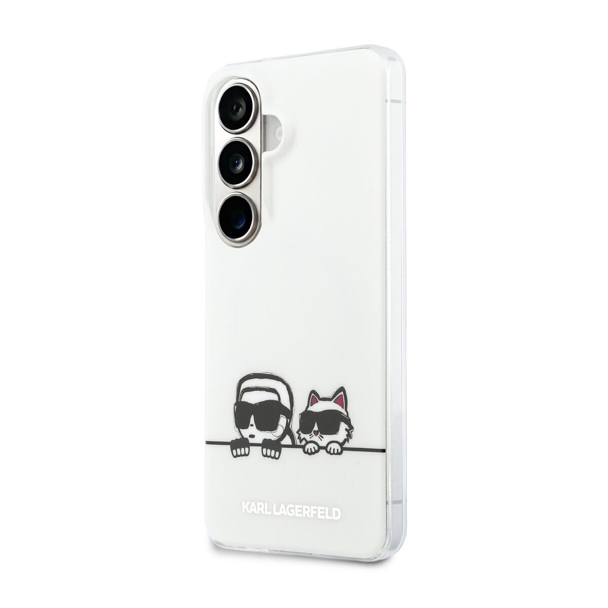 Karl Lagerfeld IML K&CH Peekaboo Logo Magnetic Zadní Kryt pro Samsung Galaxy S26 White KLHMS26S6HPKACH