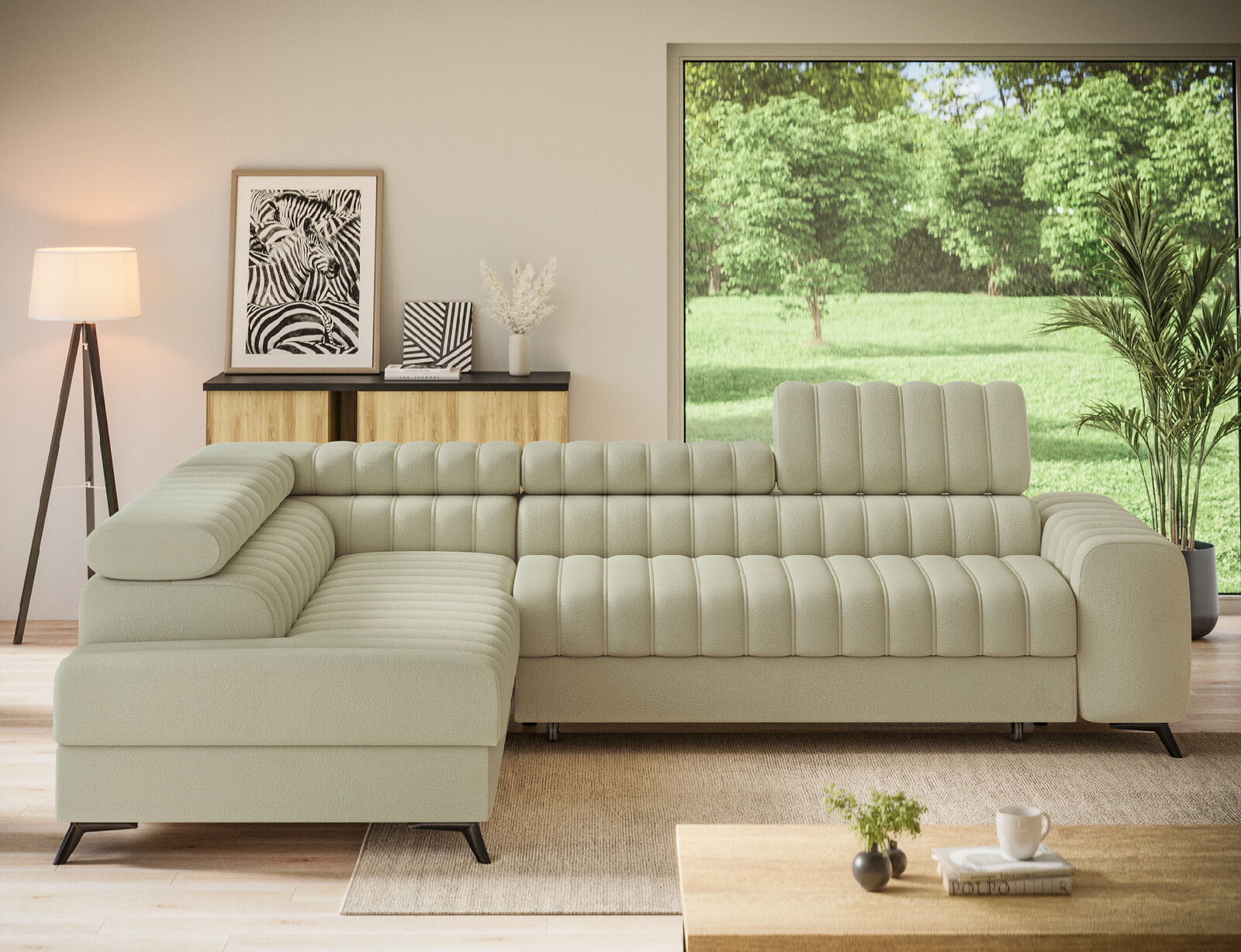 Sedací souprava Kanedo Provedení: Levá varianta, látka: Monolith 04