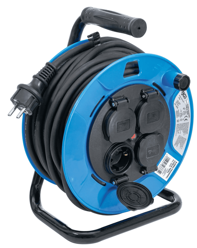 BGS technic Kabelový buben | 25 m | 3x1,5 mm2 | 4 zásuvky | IP (BGS103361)