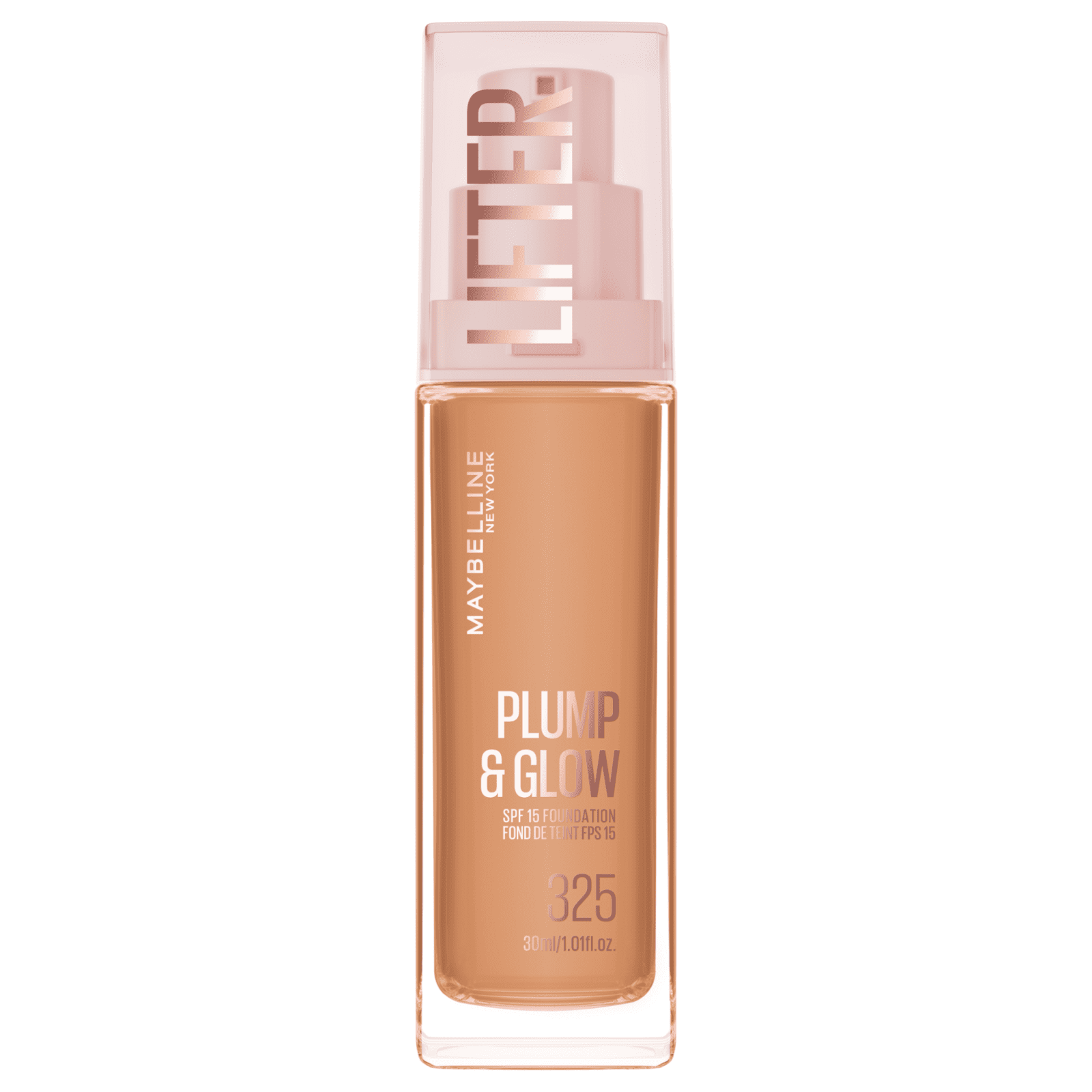 MAYBELLINE Lifter Foundation 325, rozjasňující make-up Plump & Glow 30 ml
