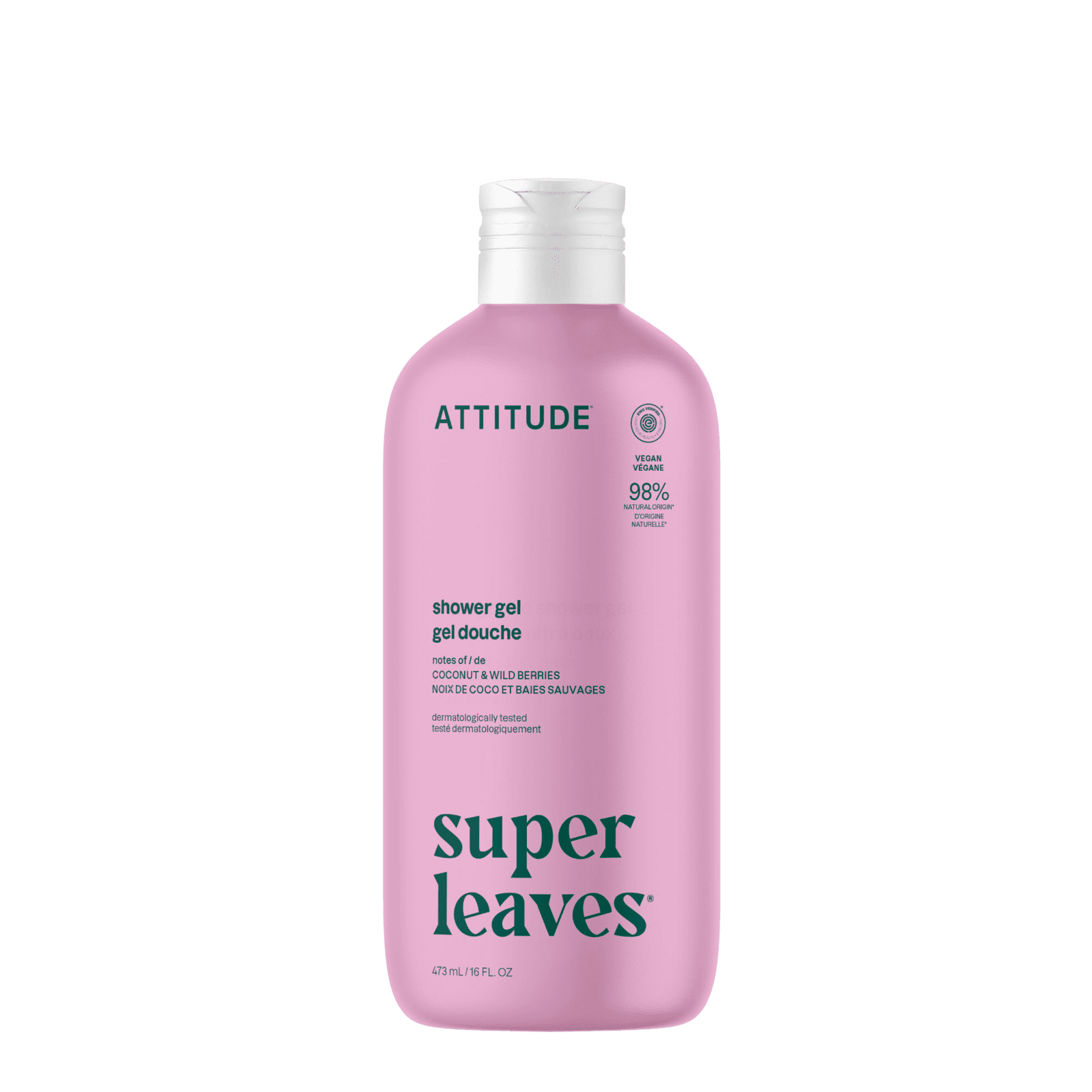 ATTITUDE Super leaves Sprchový gel - kokos a lesní plody 473 ml