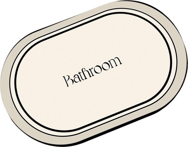 Krémová koupelnová předložka 60x100 cm Farbelle – Foutastic