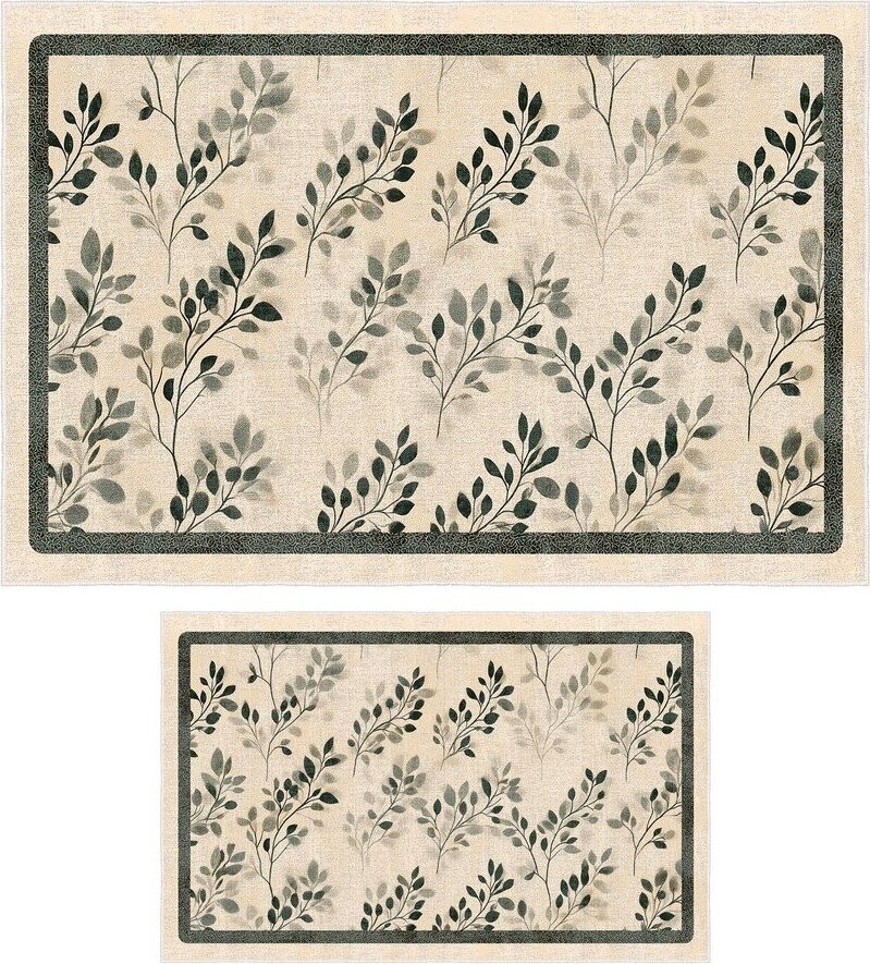 Béžové koupelnové předložky v sadě 2 ks 60x100 cm – Foutastic