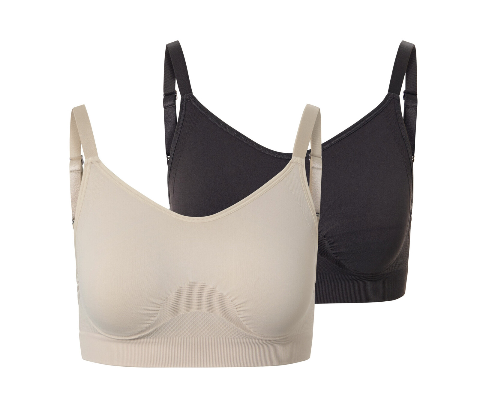 Tchibo - Bezešvé sportovní podprsenky - pro ženy - vel. XL 48/50 - barva: béžová