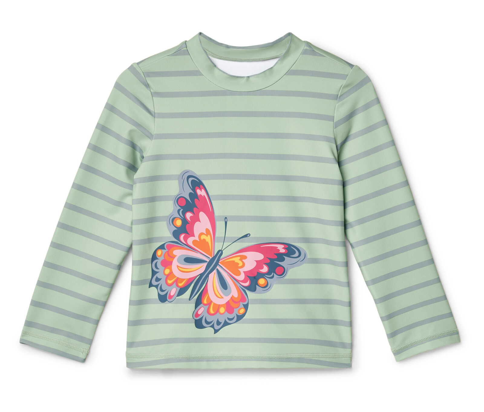 Tchibo - Dětské triko s UV ochranným faktorem 50+ - pro miminko - vel. 74/80 - barva: zelená/s proužky