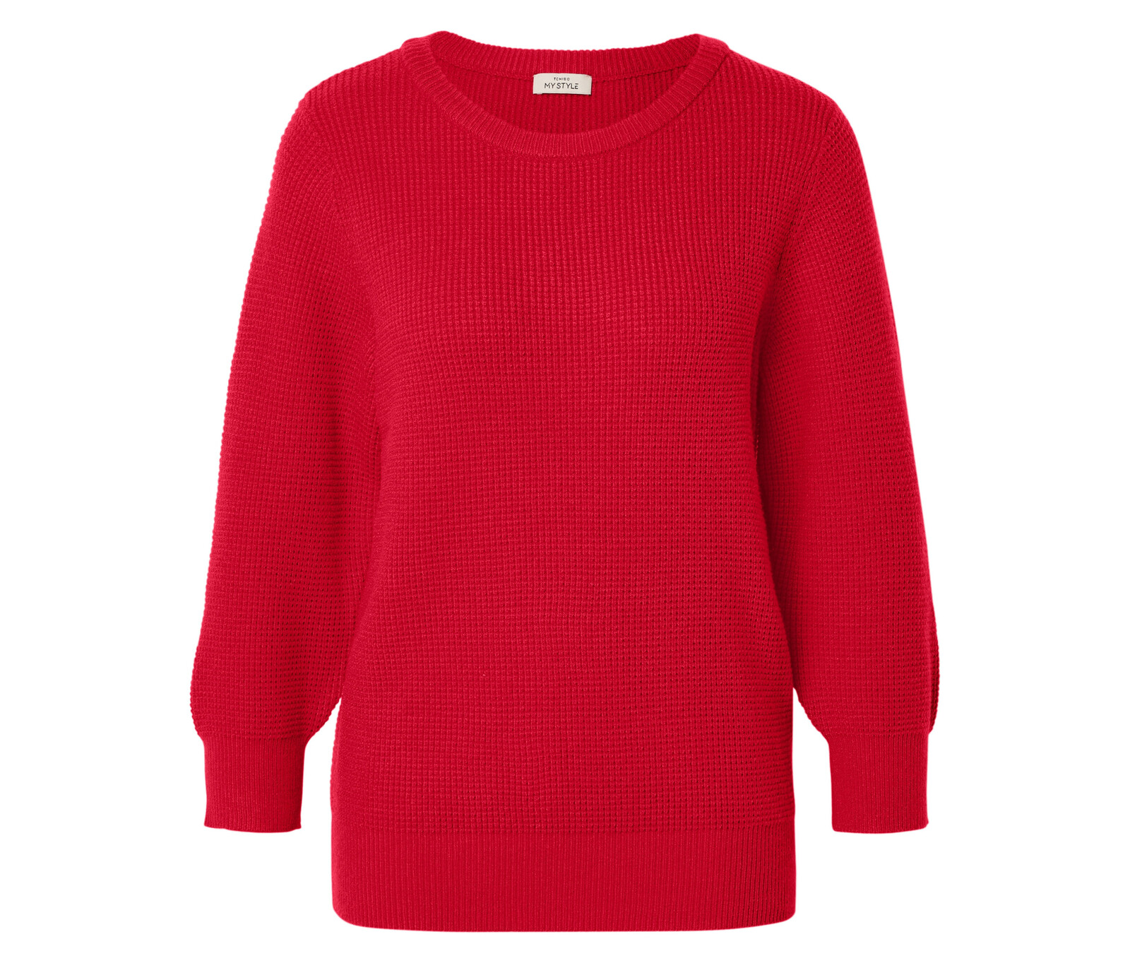Tchibo - Svetr ze strukturovaného úpletu - pro ženy - vel. S 36/38 - barva: červená