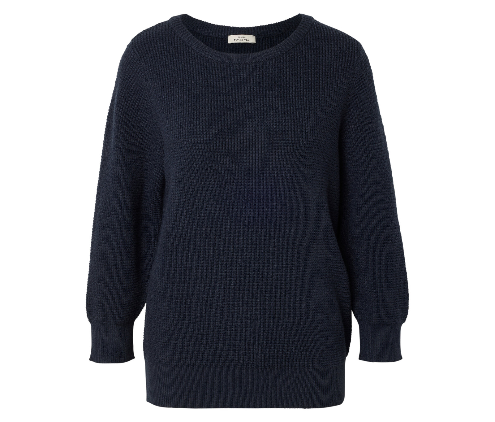 Tchibo - Svetr ze strukturovaného úpletu - pro ženy - vel. S 36/38 - barva: modrá