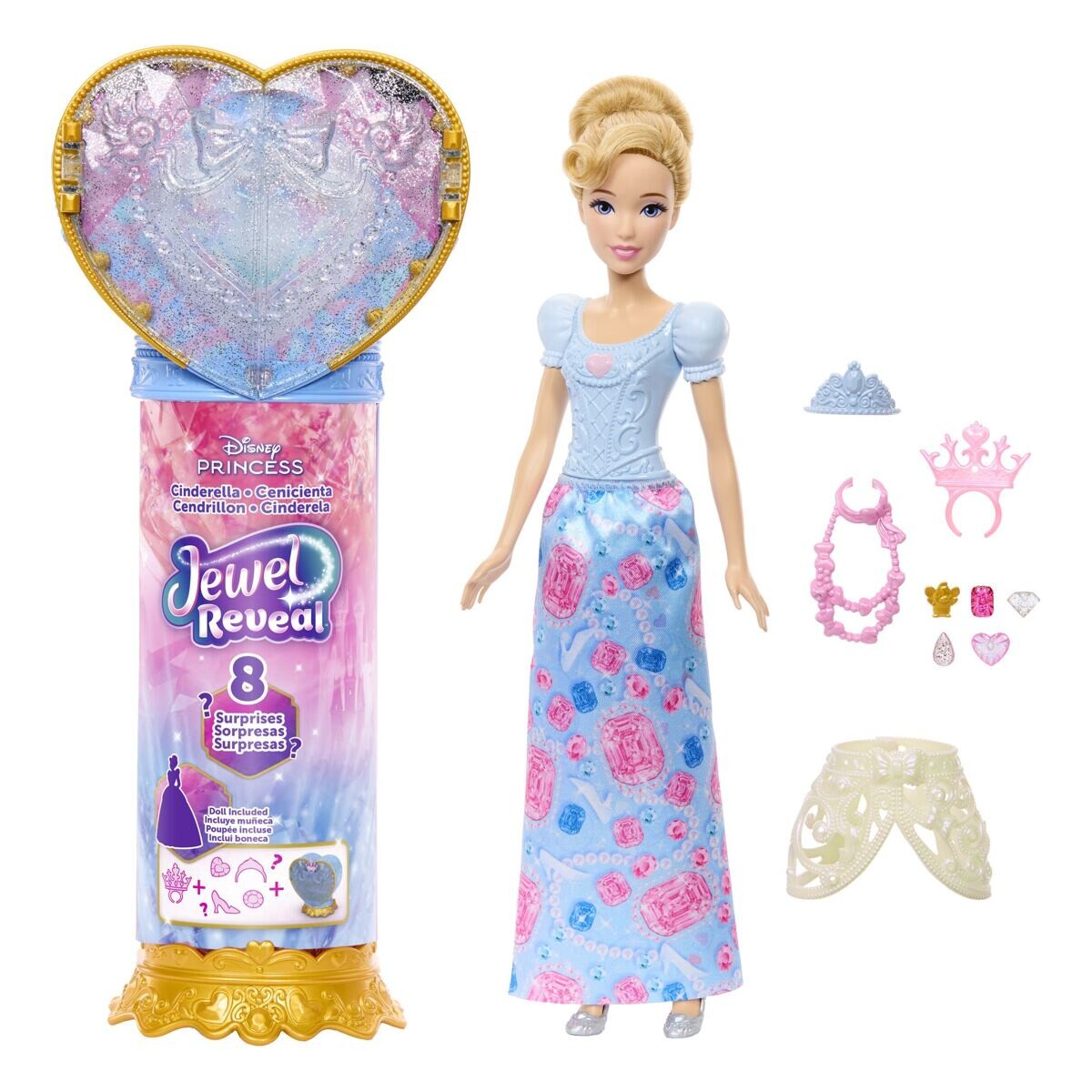 Mattel Disney Princess Princezna s překvapením - Popelka