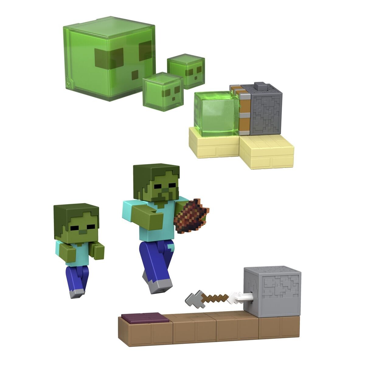 Mattel Minecraft Akční figurka s herními doplňky 8 cm, více druhů