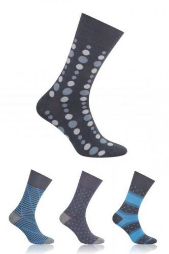 Pánské ponožky Steven Suitline art.056 - 39-41 - černá-šedá