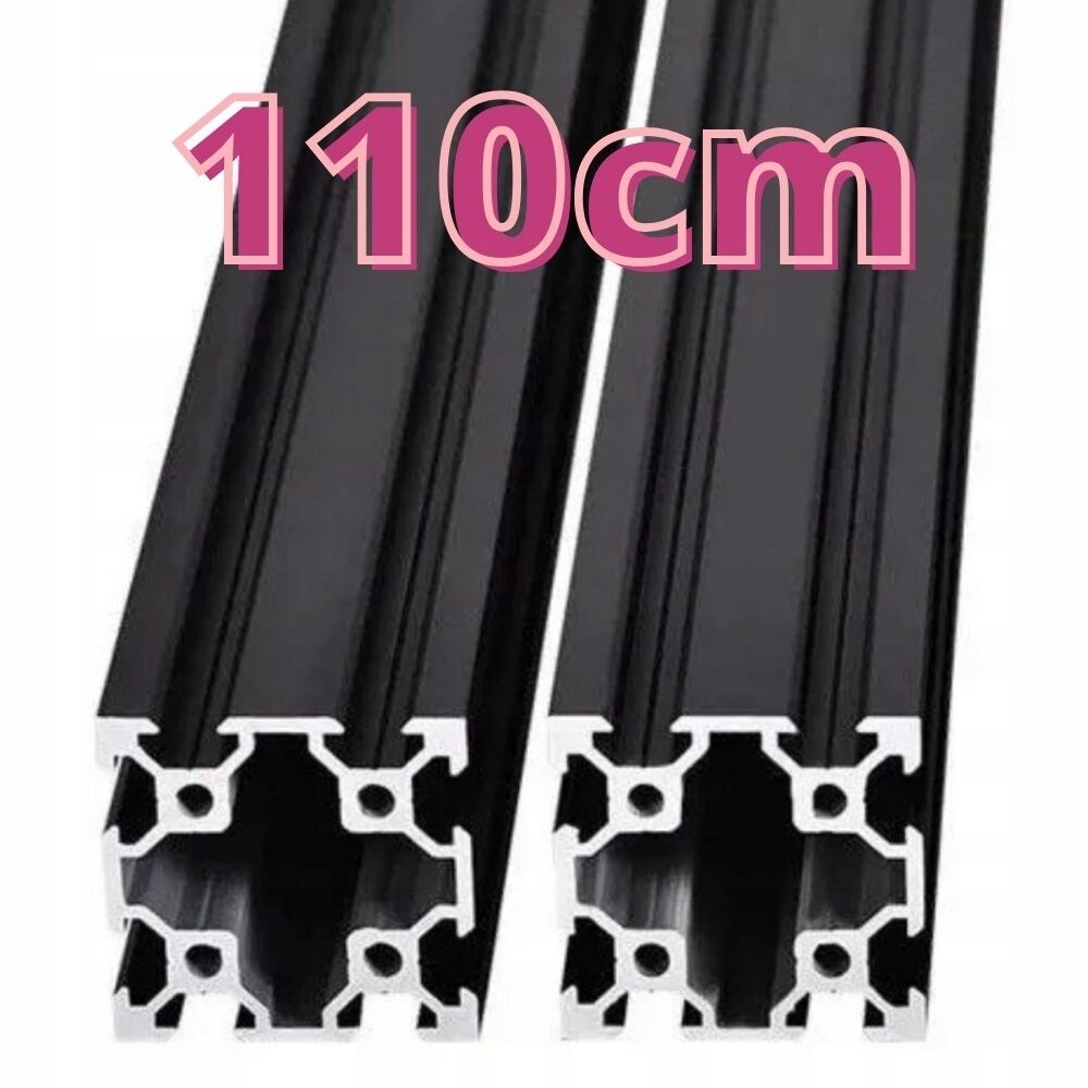 Hliníkový profil V-Slot 40x40x110 cm Černý