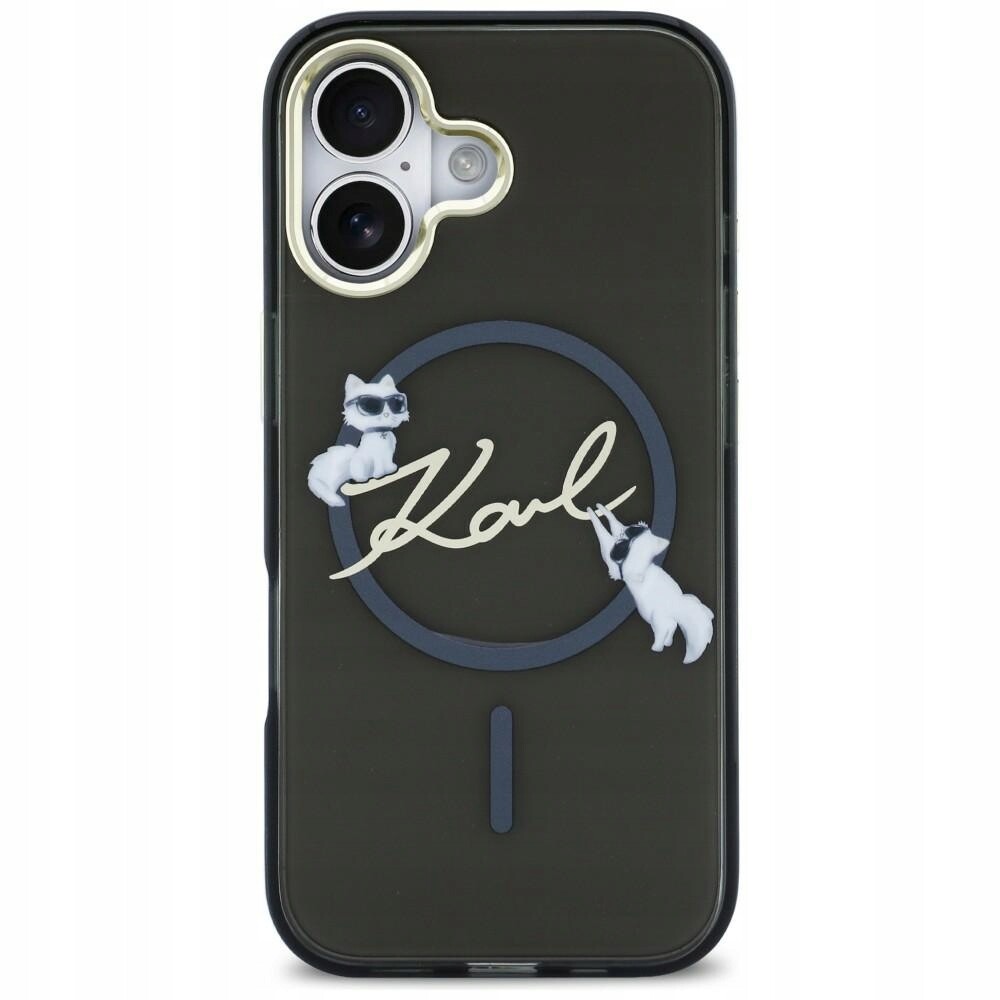 Pouzdro Karl Lagerfeld IML Choupettes Karl Script Logo MagSafe pro iPhone Air