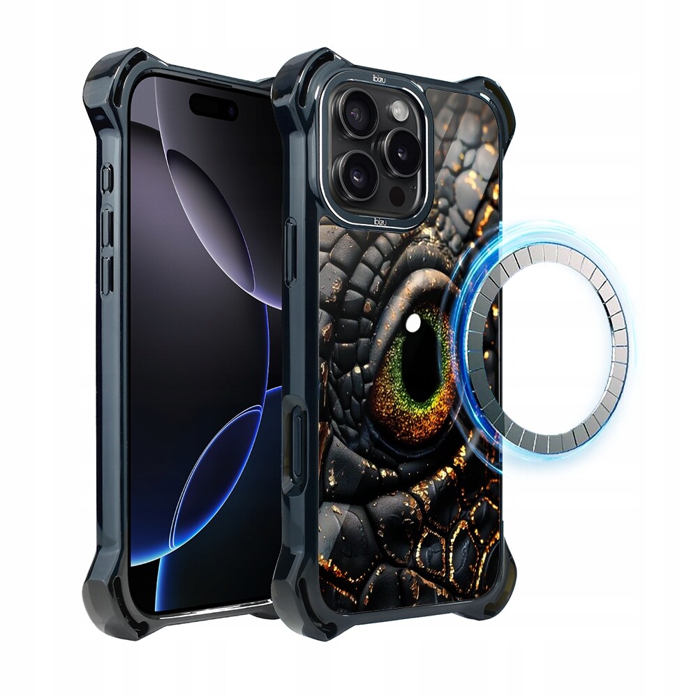 Pouzdro Ibizu DropGuard Ultra iPhone 16 Pro s MagSafe, Amber Dragon