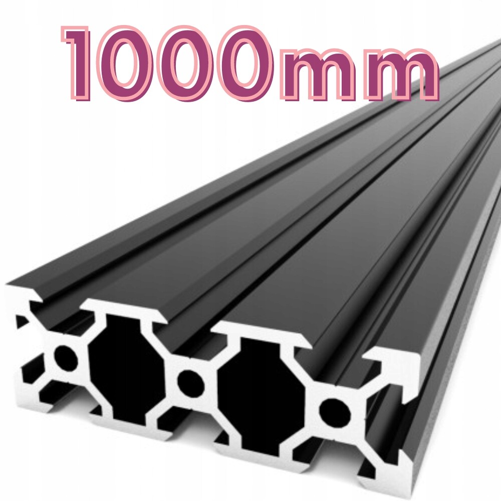 Hliníkový profil V-Slot 20x60x1000 mm Černý