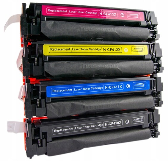 4x Toner CF410X Cmyk, M377dw, Pro M452dn