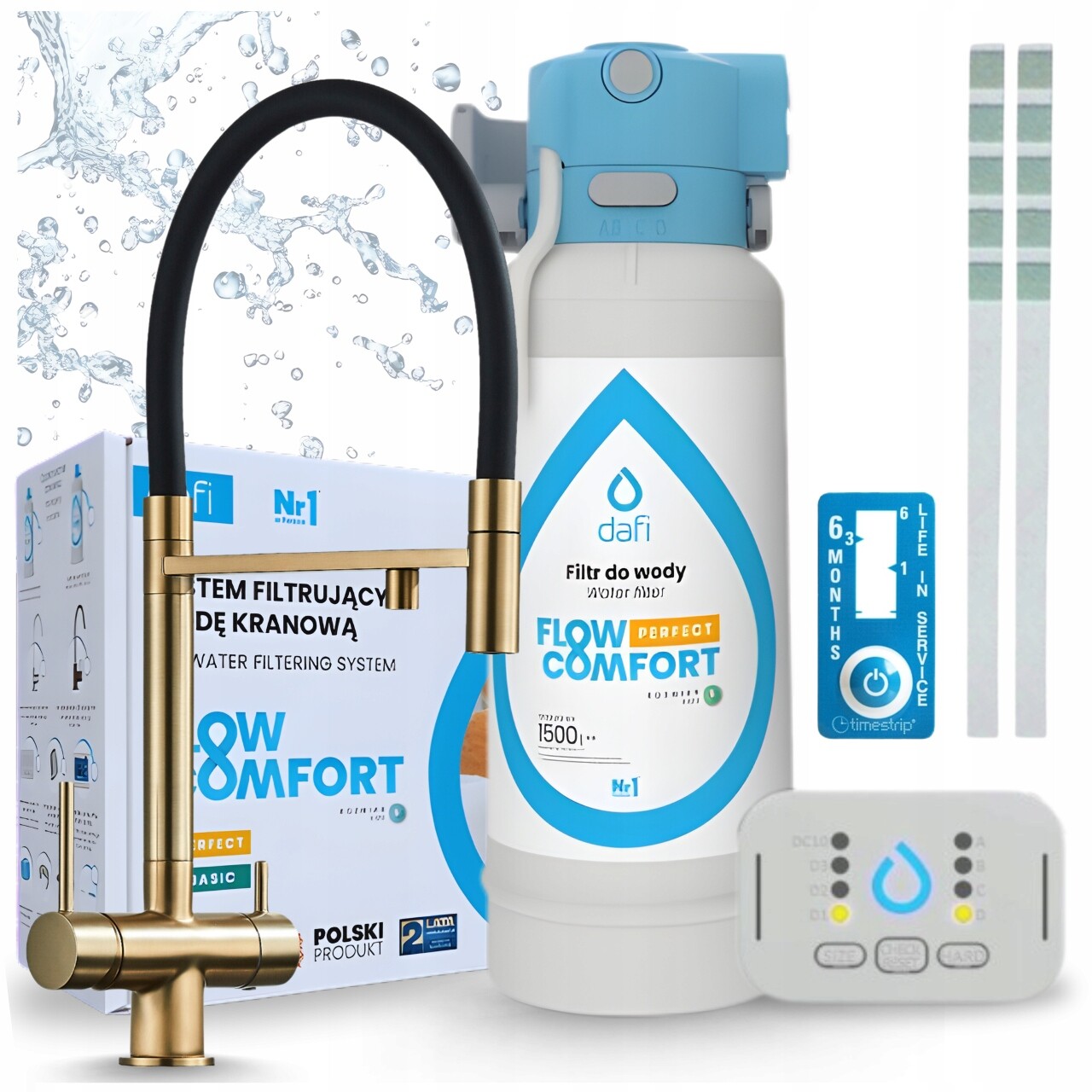 Filtr Na Vodu Dafi Flow Control D-1 Pod Dřez A Třícestnou Kuchyňskou Baterii