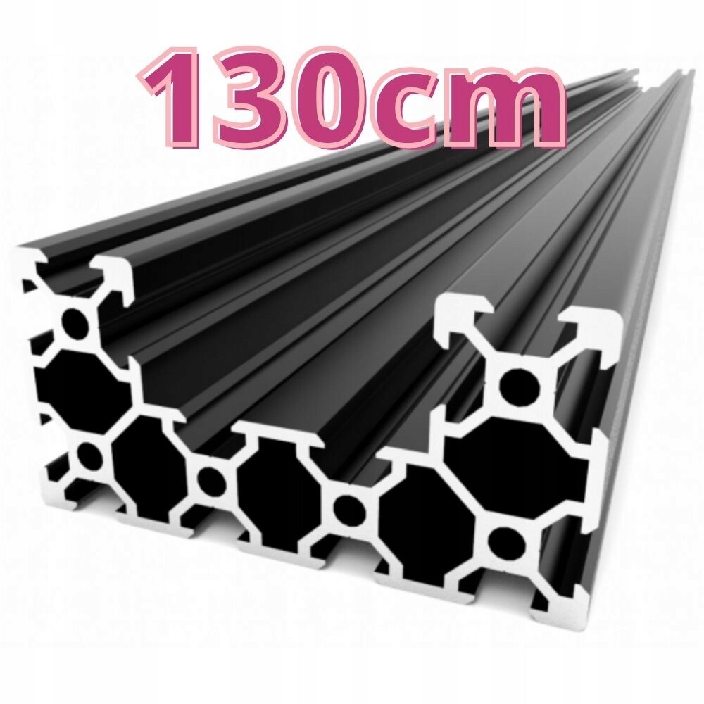 Hliníkový profil V-Slot 40x80x130 cm C-beam Černý