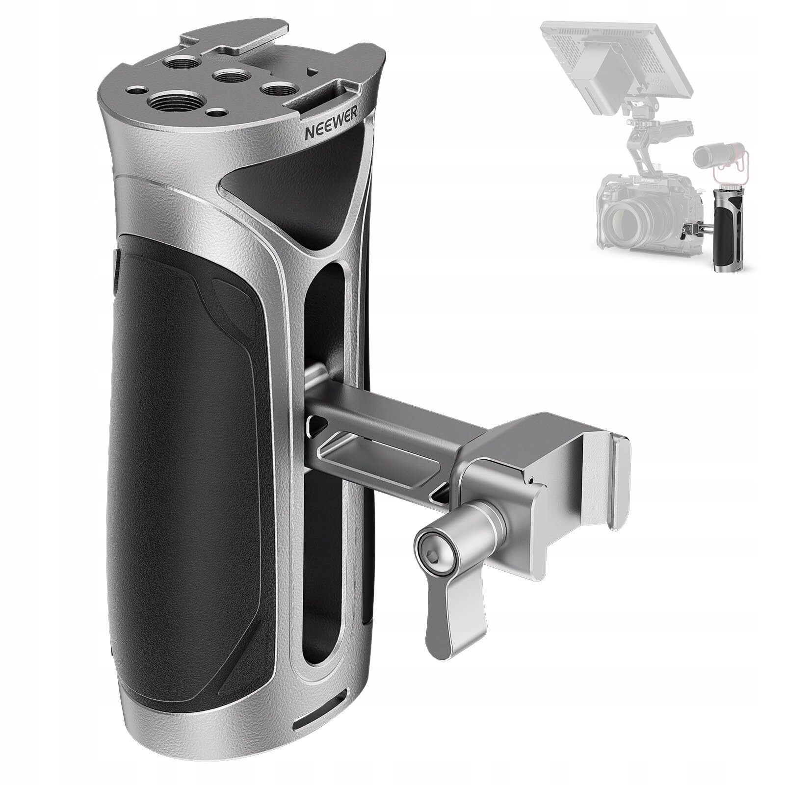 Neewer Boční úchyt s svorkou Nato, úchyt