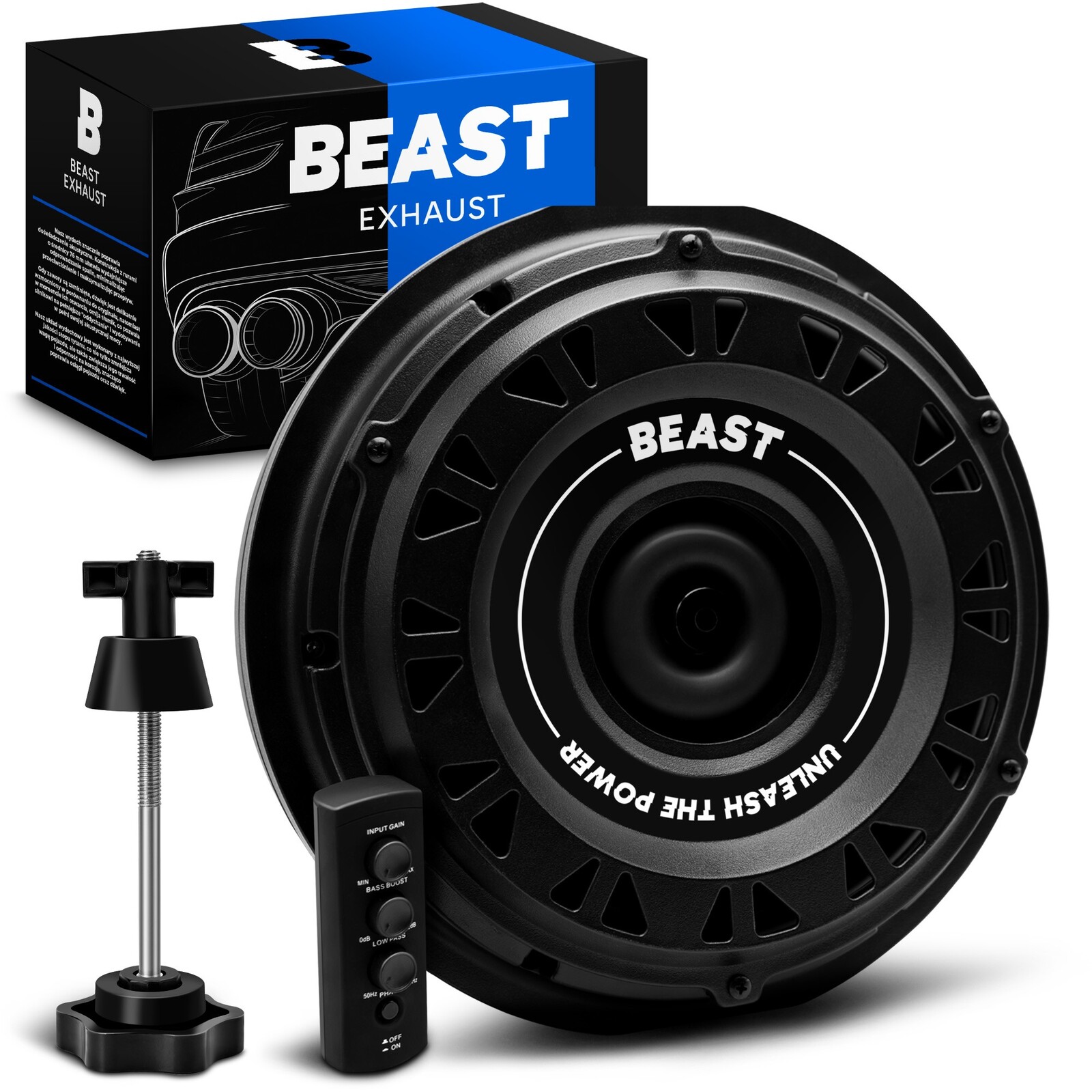 Aktivní subwoofer Audio reproduktor BassWheel Beast 300 W Náhradní kola Dálkové ovládání