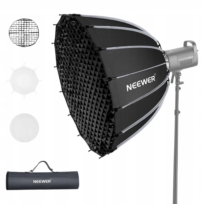 Softbox Parabolický 85 cm Grid Medová Plástev Upevnění na Bowens S-Mount