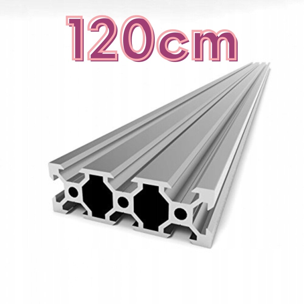 Hliníkový profil V-Slot 20x60x120 cm (stříbrný)