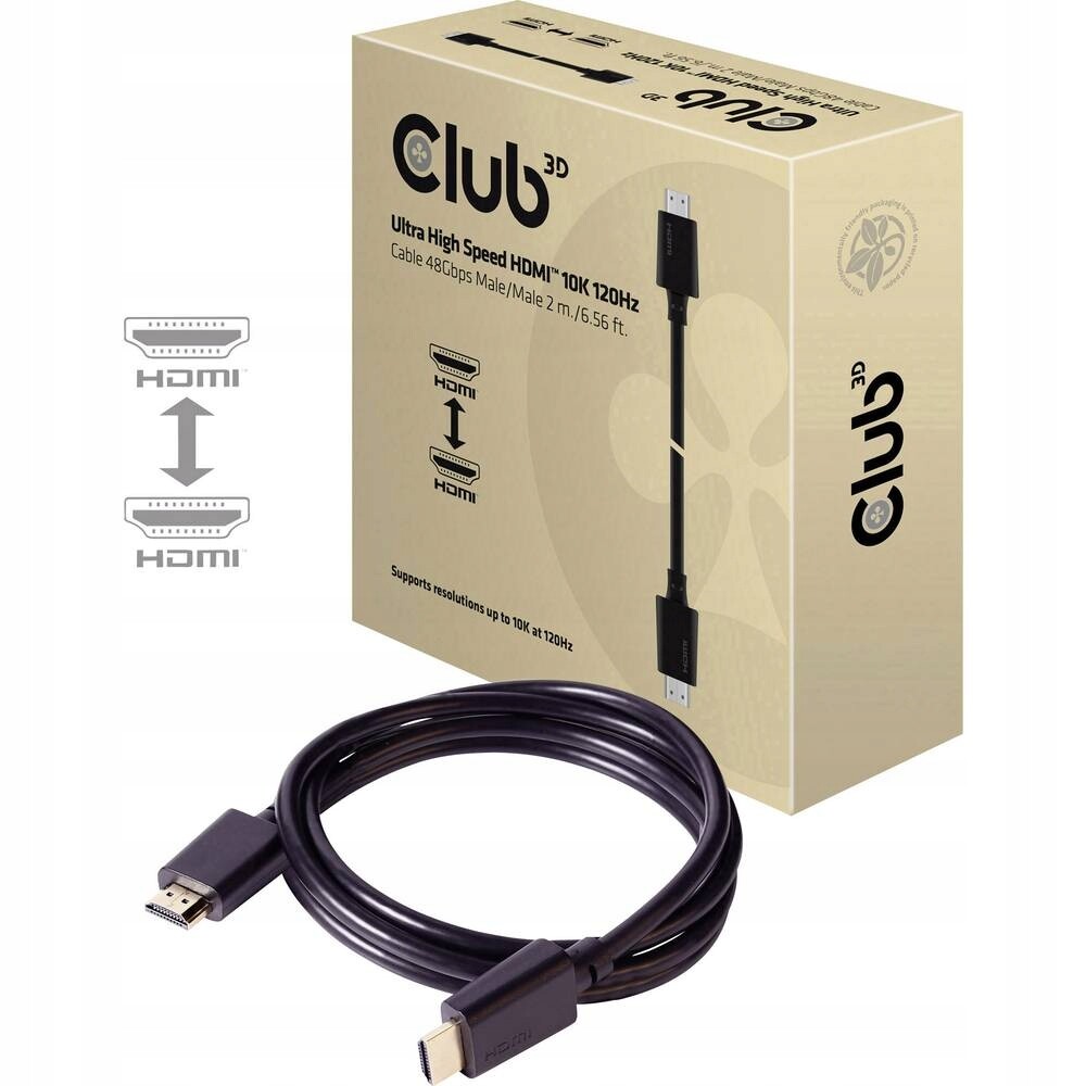 Club3D Kabel Ultra Rychlý Hdmi 4K120Hz, 8K60Hz, 2m, 28 Awg
