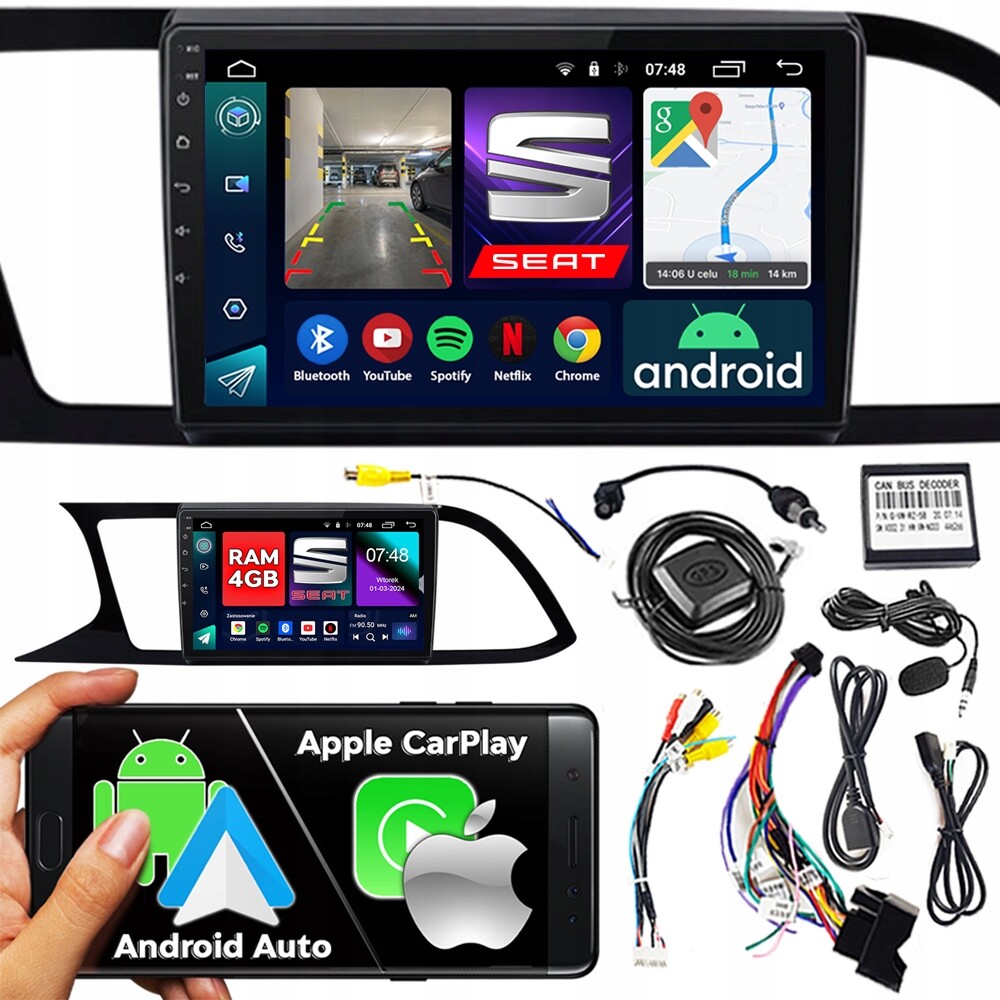 Automobilové Rádio Ncs RS-305 Seat Leon 3 III 2012-2020 Android Navigace