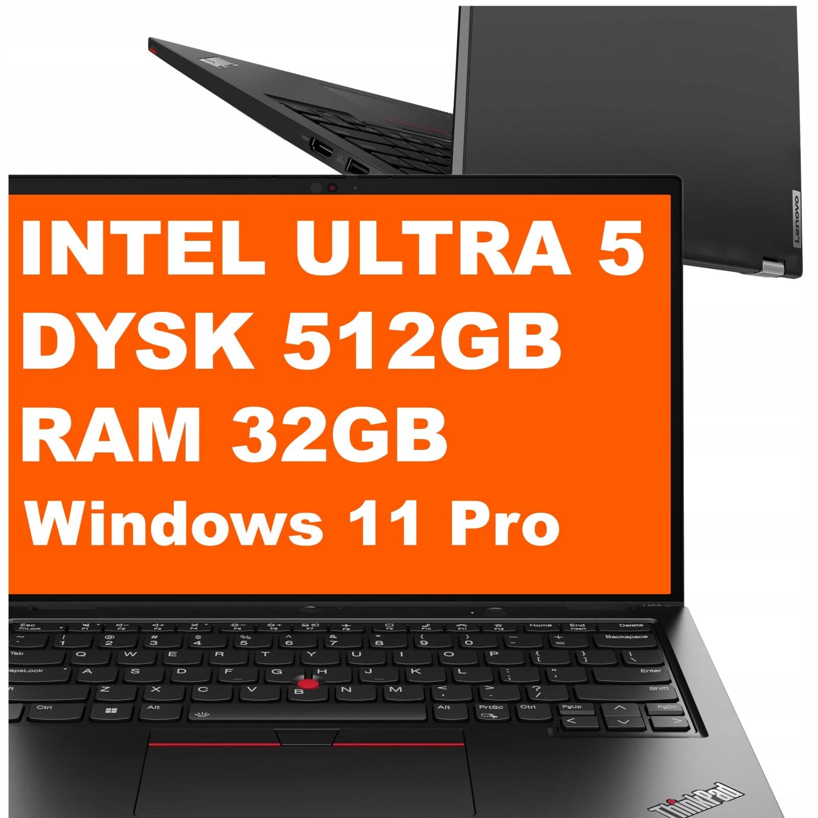 Notebook Lenovo ThinkPad L13 2v1 G5 Ultra 5 32GB 512GB Wuxga W11 Pro Černý