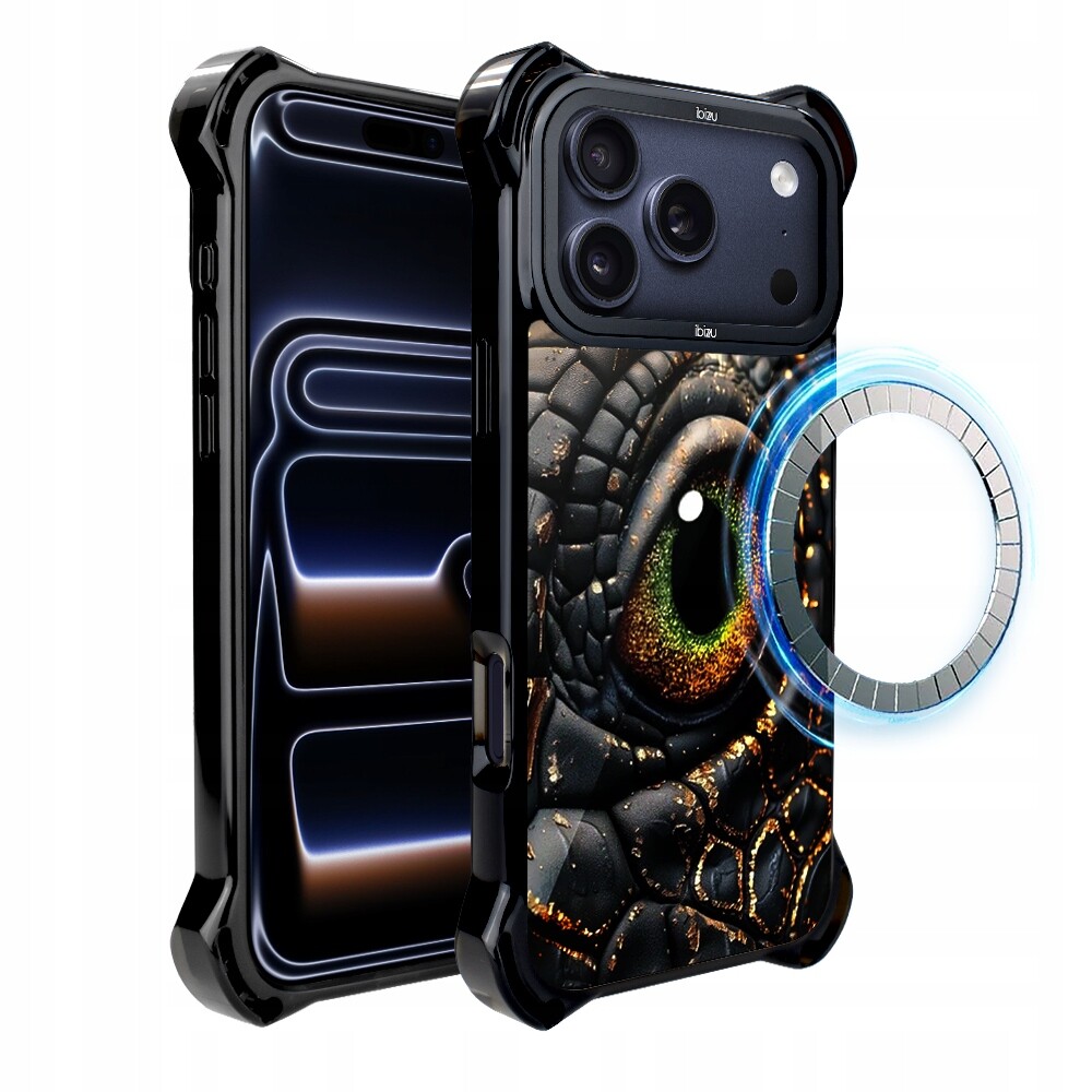 Pouzdro Ibizu DropGuard Ultra pro iPhone 17 Pro s MagSafe, Amber Dragon