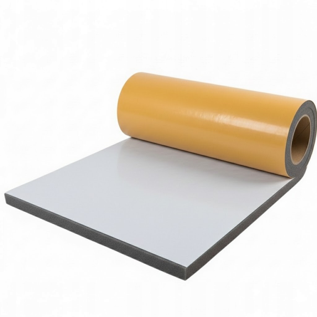 Akustická pěnová podložka z polyuretanu s lepidlem 10 mm, 100 x 200 cm, 2 m2