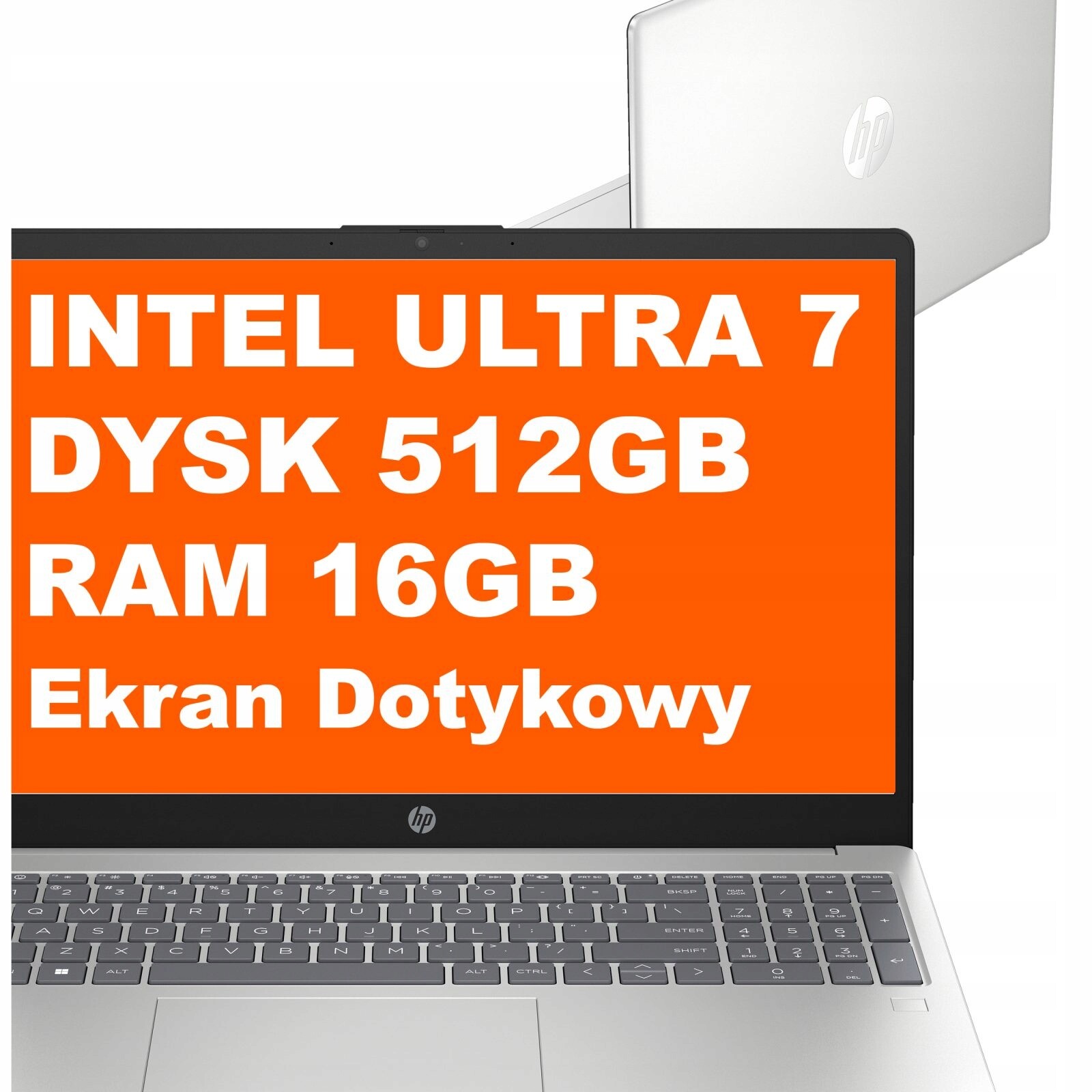 Notebook Hp 15-fd Ultra 7 16GB 512GB Intel Arc FullHD Dotyk Win 11 Stříbrný