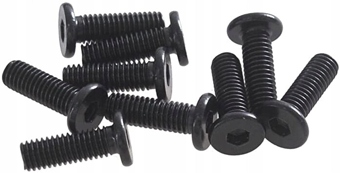 Šroub M5x25 MM V-slot T-slot M5 25 mm Černý S Plochou Hlavou 10 ks