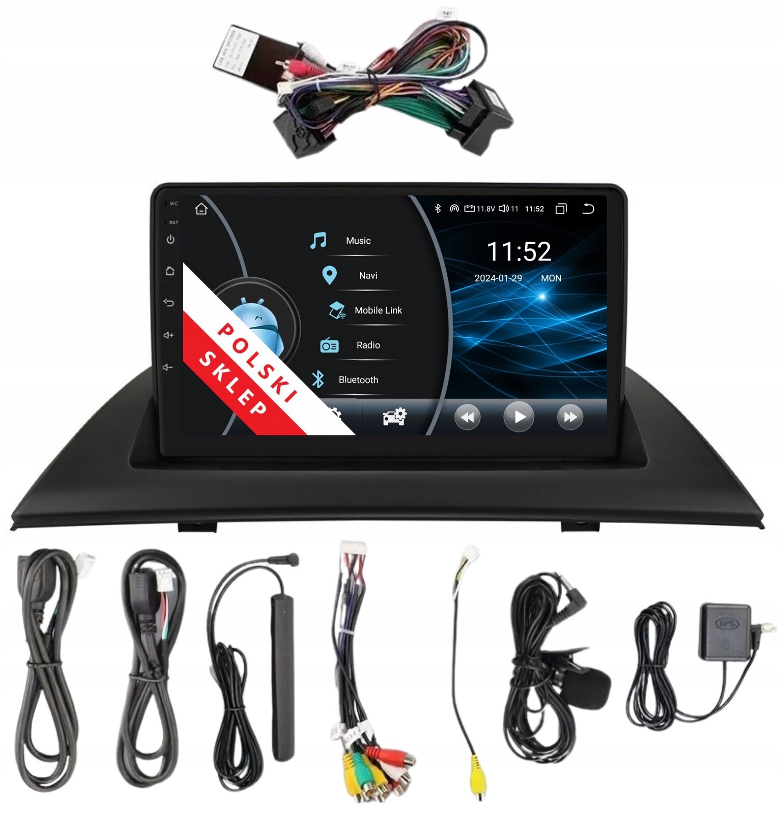 Rádio Navigace 2DIN Android Bmw X3 E83 2/32 Gb Dsp Lte Carplay