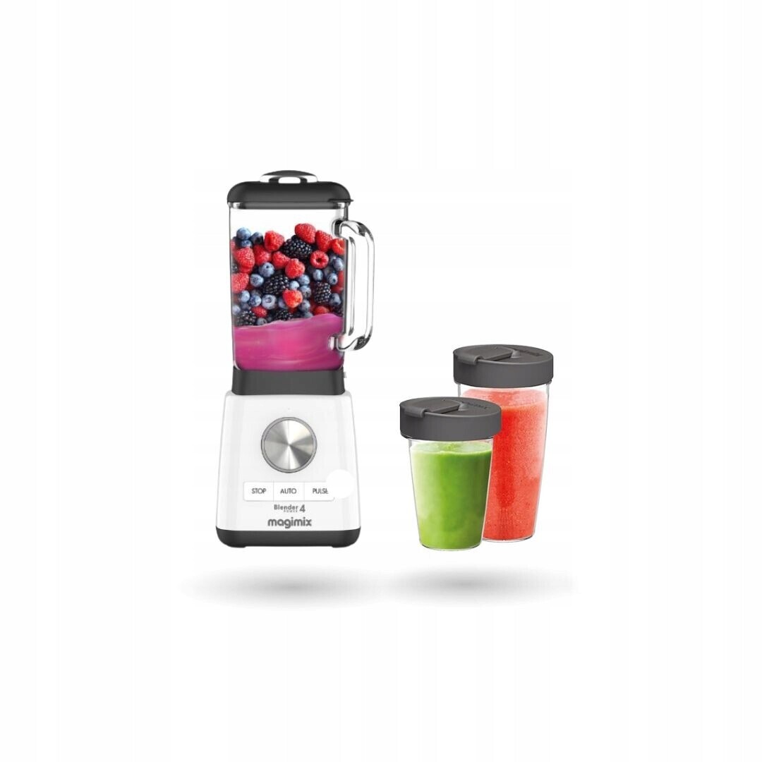 Magimix Power Blender Premium 1300 W Ultratichý 2 lahve Bílá