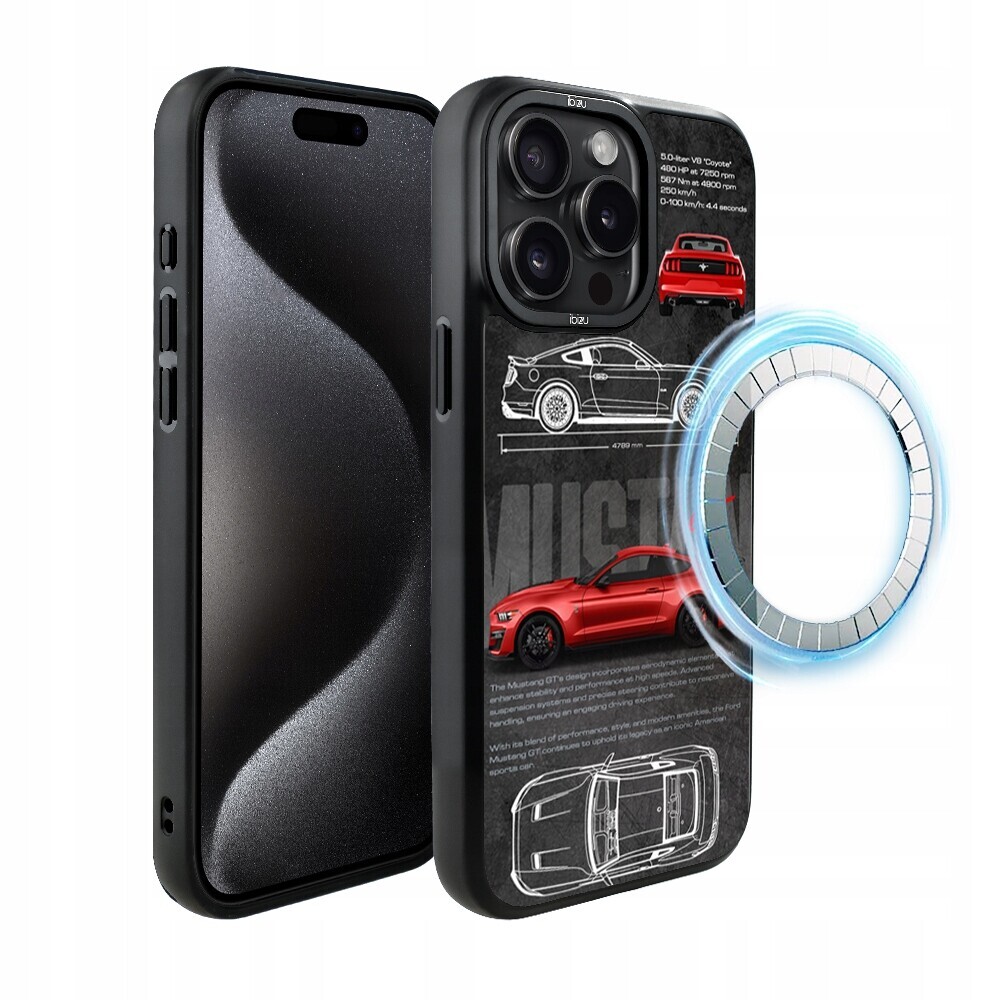 Matný Pouzdro Ibizu DropGuard s MagSafe pro iPhone 15 Pro Max, Gt V8 „Coyote“