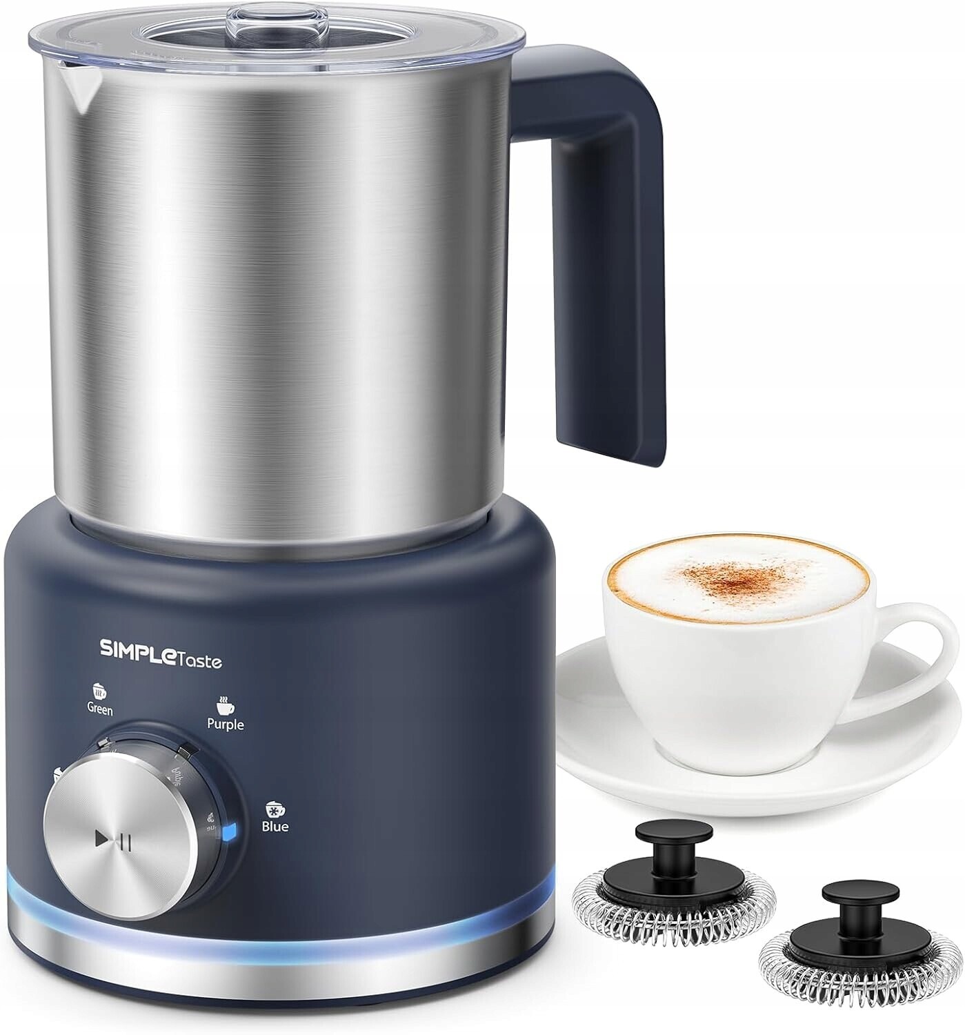 Elektrický napěňovač mléka 4v1 500 ml 600 W na kávu Latte Cappuccino