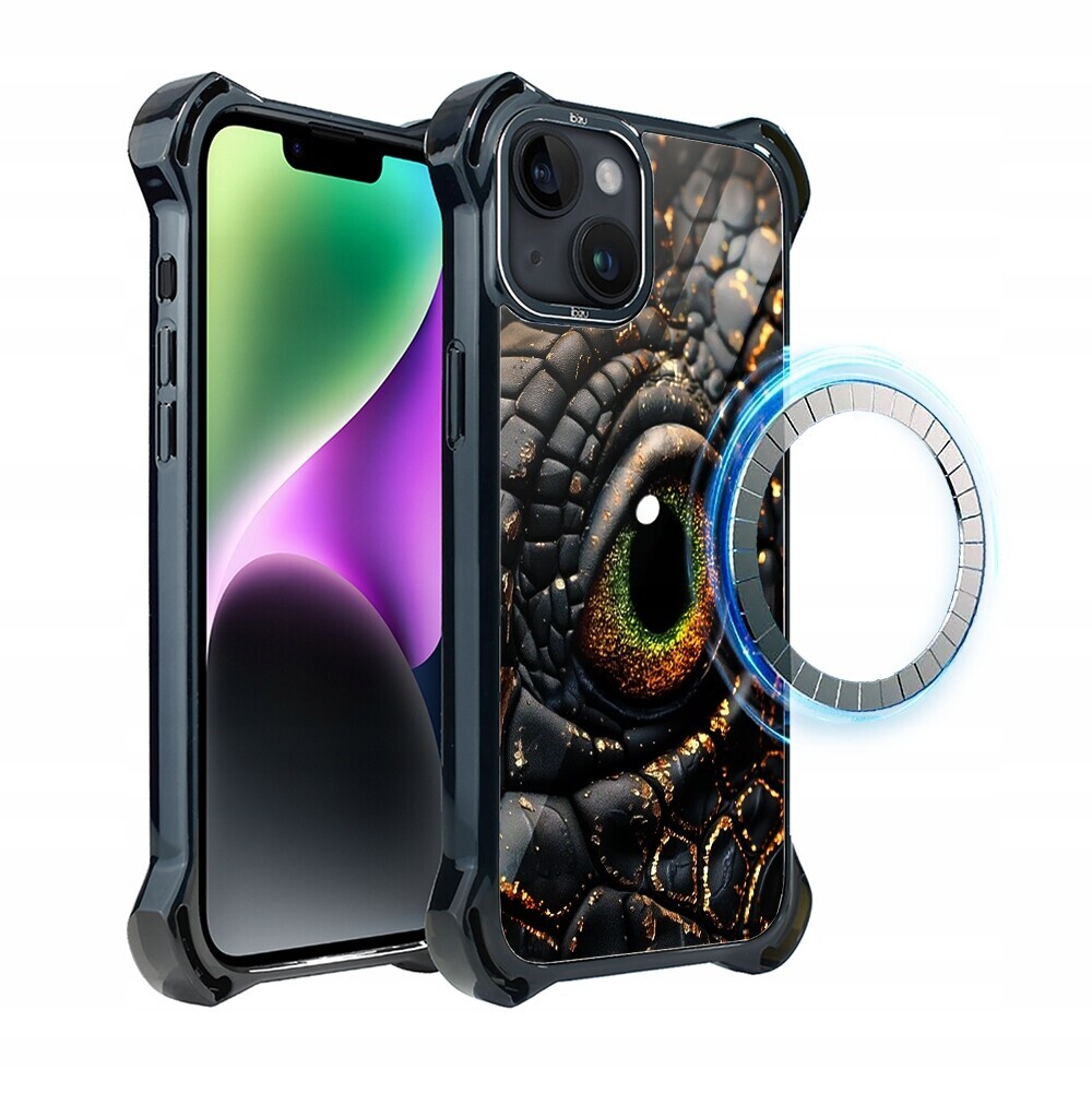 Pouzdro Ibizu DropGuard Ultra iPhone 14 s MagSafe, Amber Dragon