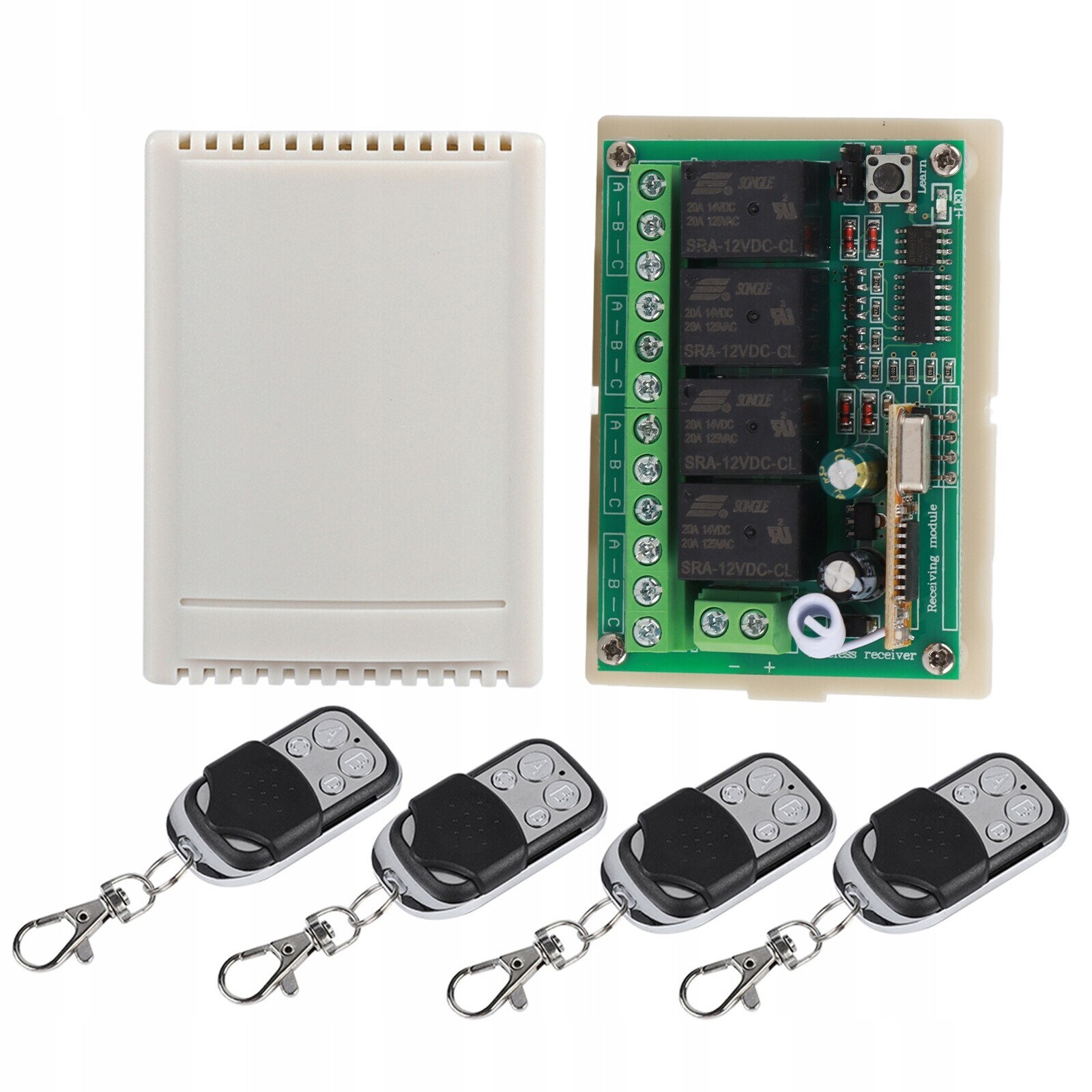 433MHz Bezdrátový Dálkový Ovladač S Dosahem 100M A 4 Ovladači