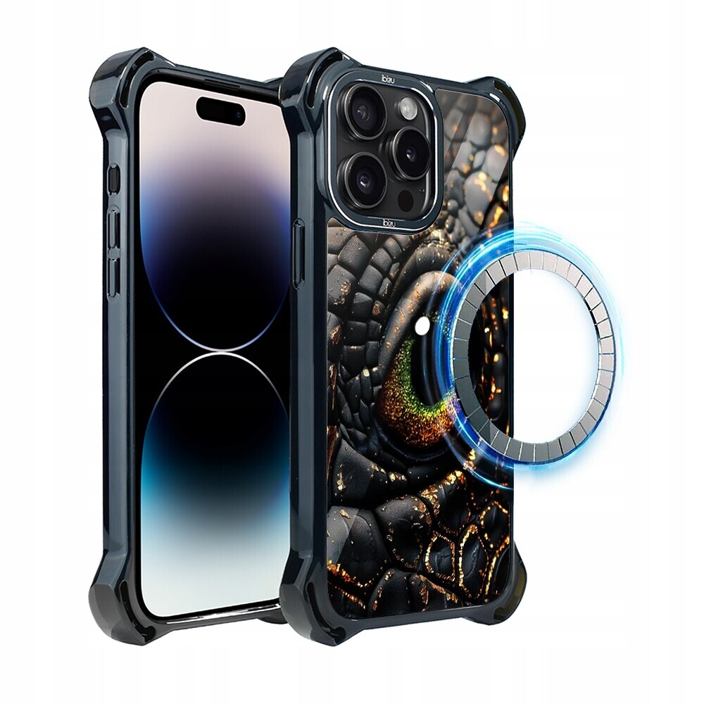 Pouzdro Ibizu DropGuard Ultra s MagSafe pro iPhone 14 Pro Max, Amber Dragon