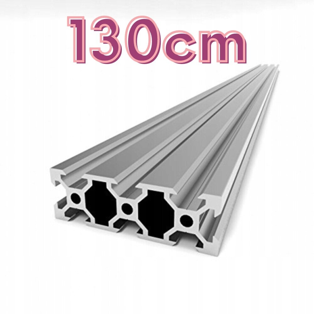 Hliníkový profil V-Slot 20x60x130 cm (stříbrný)