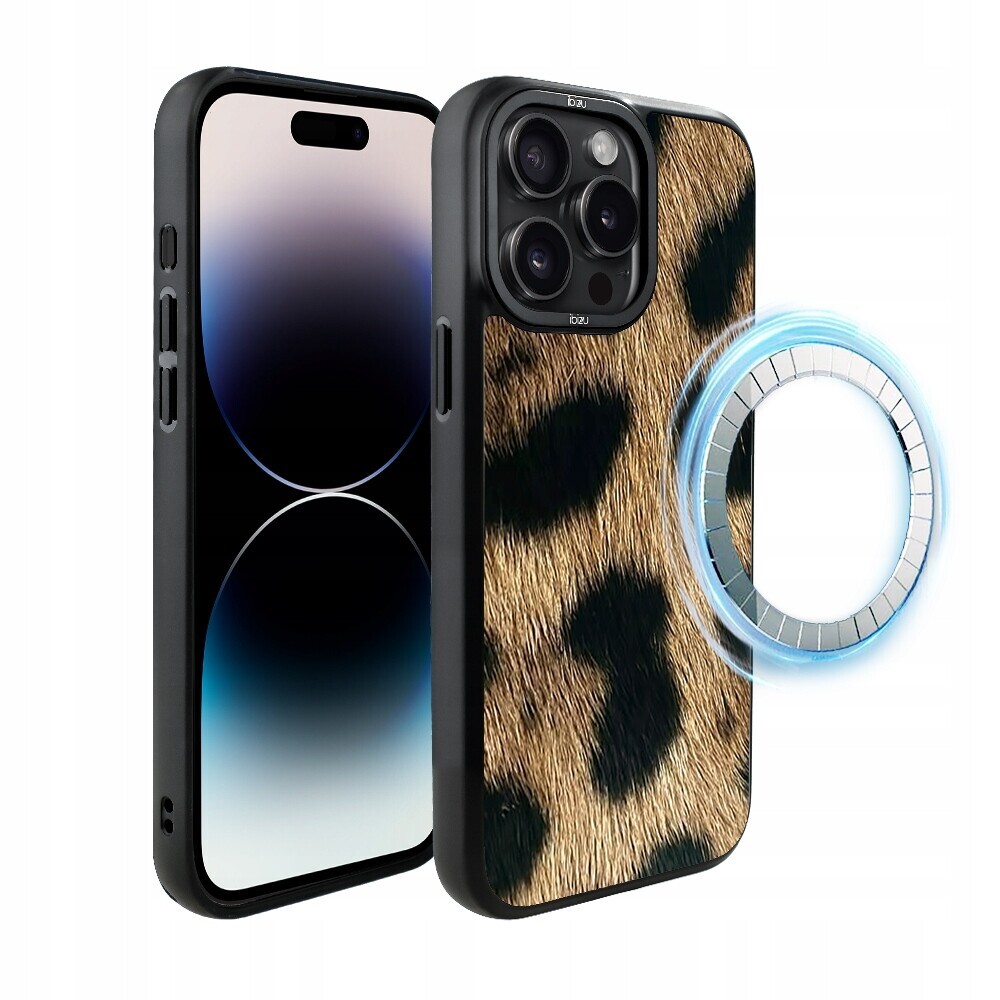 Pouzdro Ibizu DropGuard Matné s MagSafe pro iPhone 14 Pro Max, leopardí