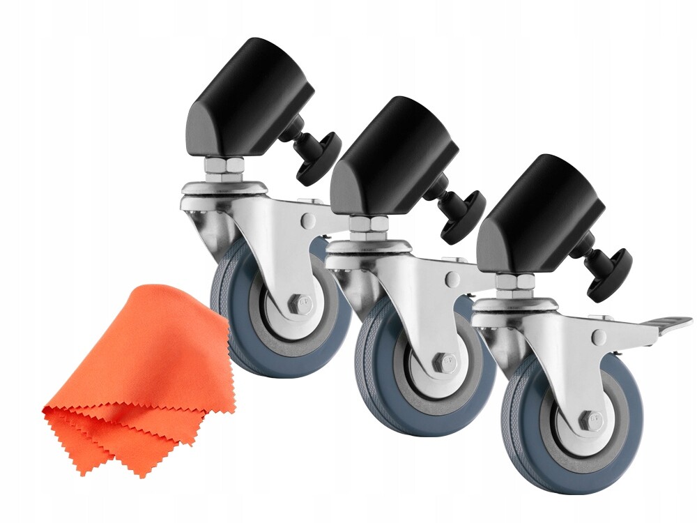 Sada tří koleček Jinbei JB11-036A 22 mm pro osvětlovací stativ