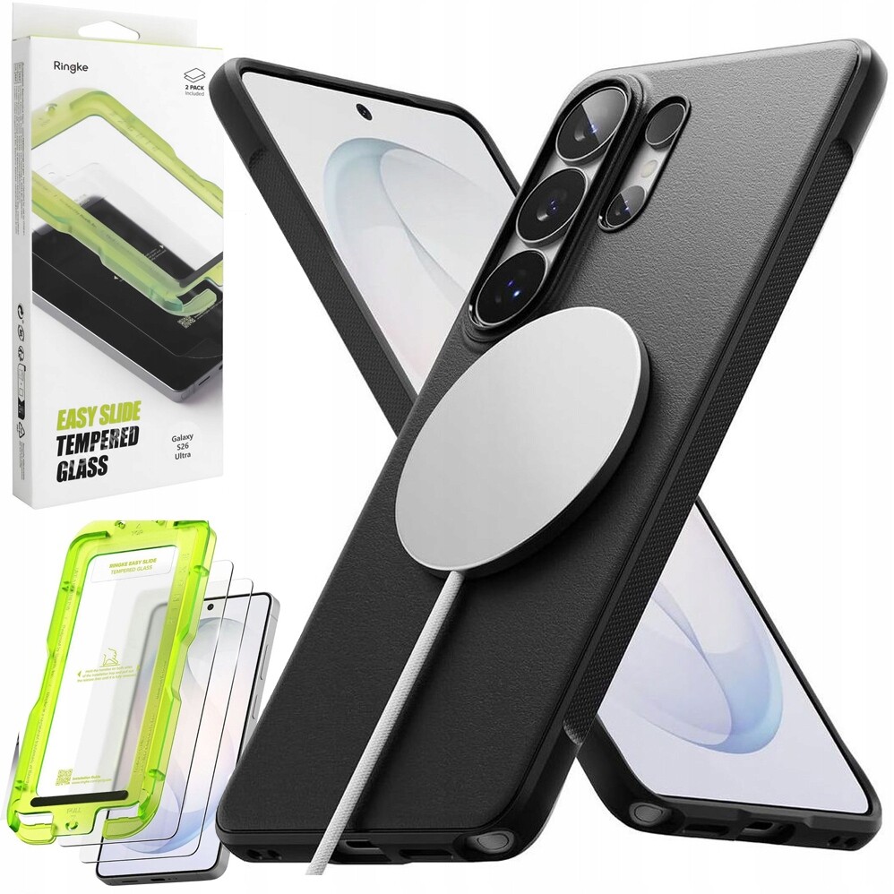 Ringke: Pouzdro Onyx Magnetic Black 2x Sklo pro Samsung Galaxy S26 Ultra