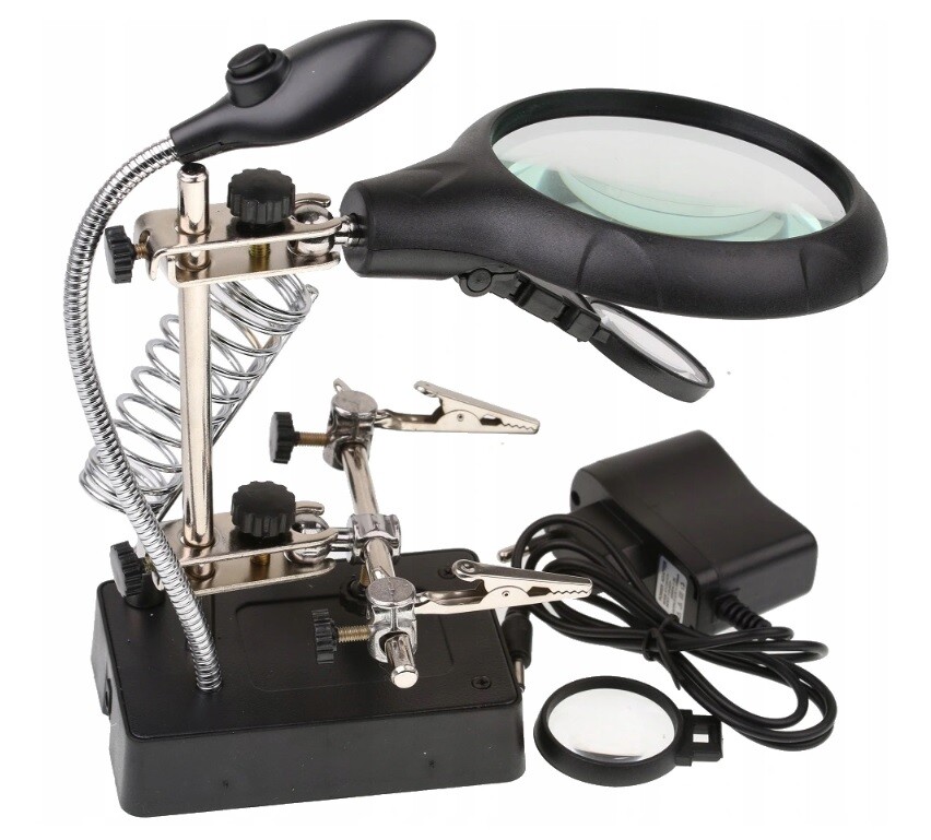 Uchopovače S Lupou 62 MM, Třetí Ruka Pro Pájení Ledem