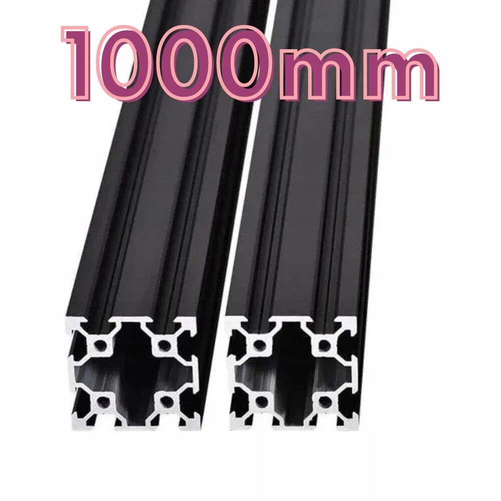 Hliníkový profil V-Slot 40x40x1000 mm Černý