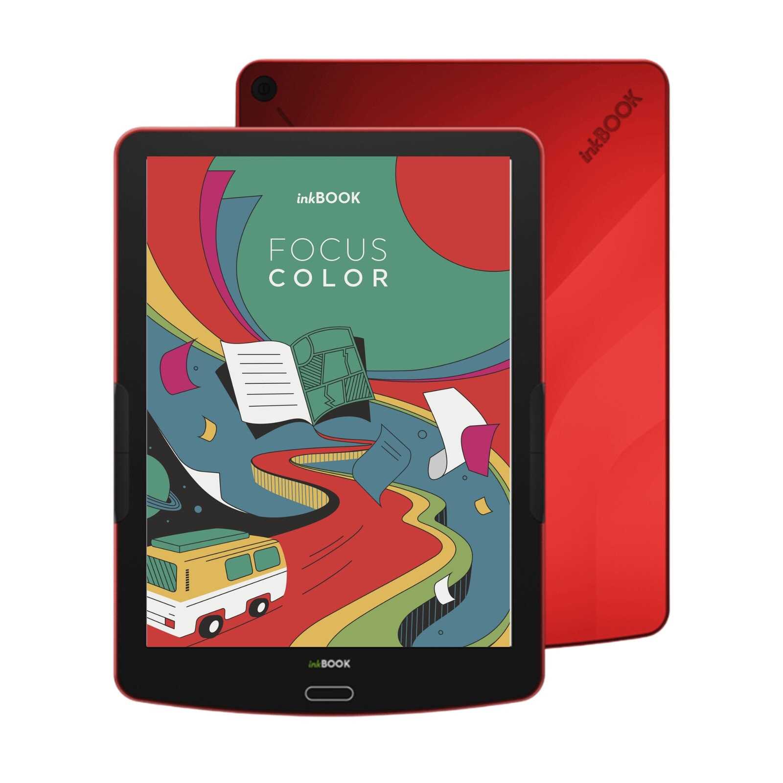 Čtečka e-knih inkBOOK Focus Color Red 7,8