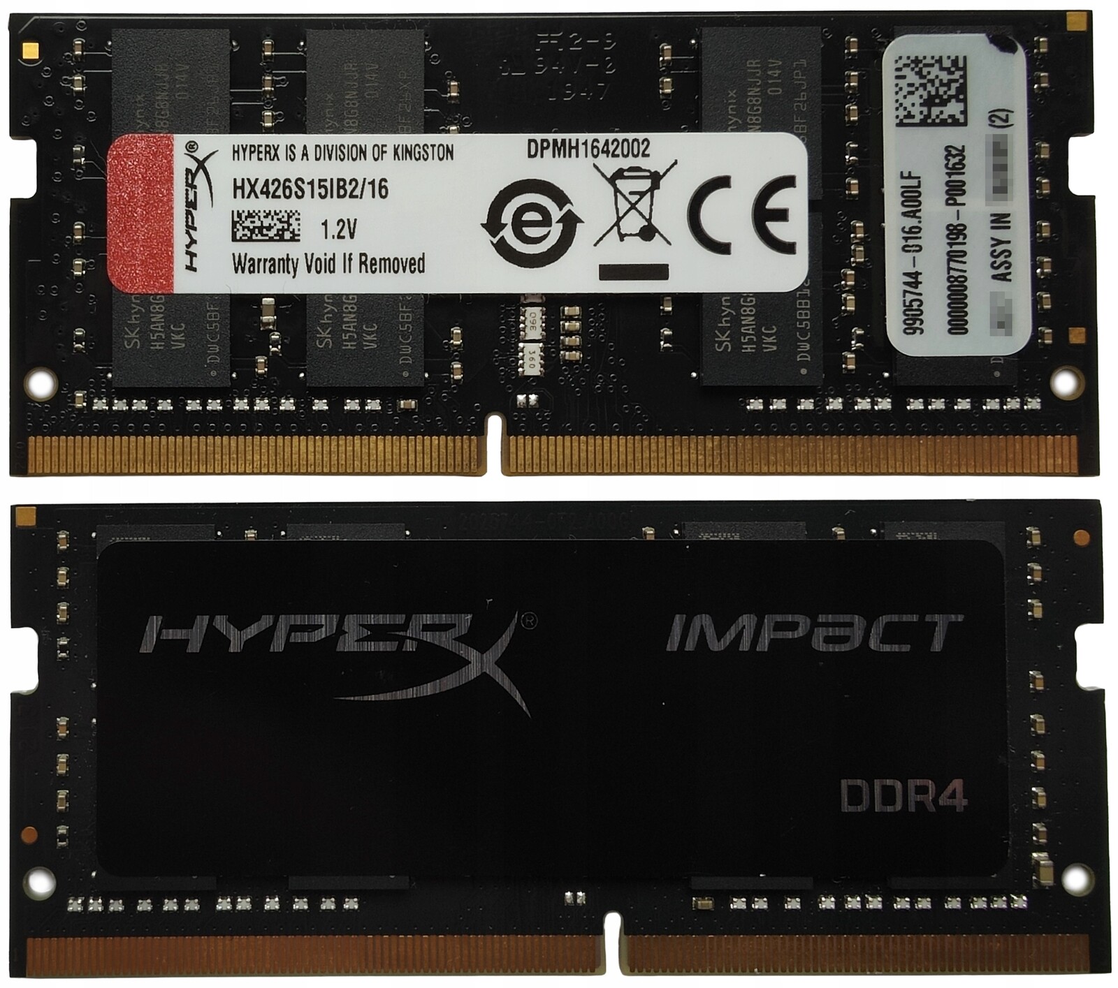 (n) 16GB 1*16GB Kingston Fury DDR4 2666MHz 1,2V HX426S15IB2/16