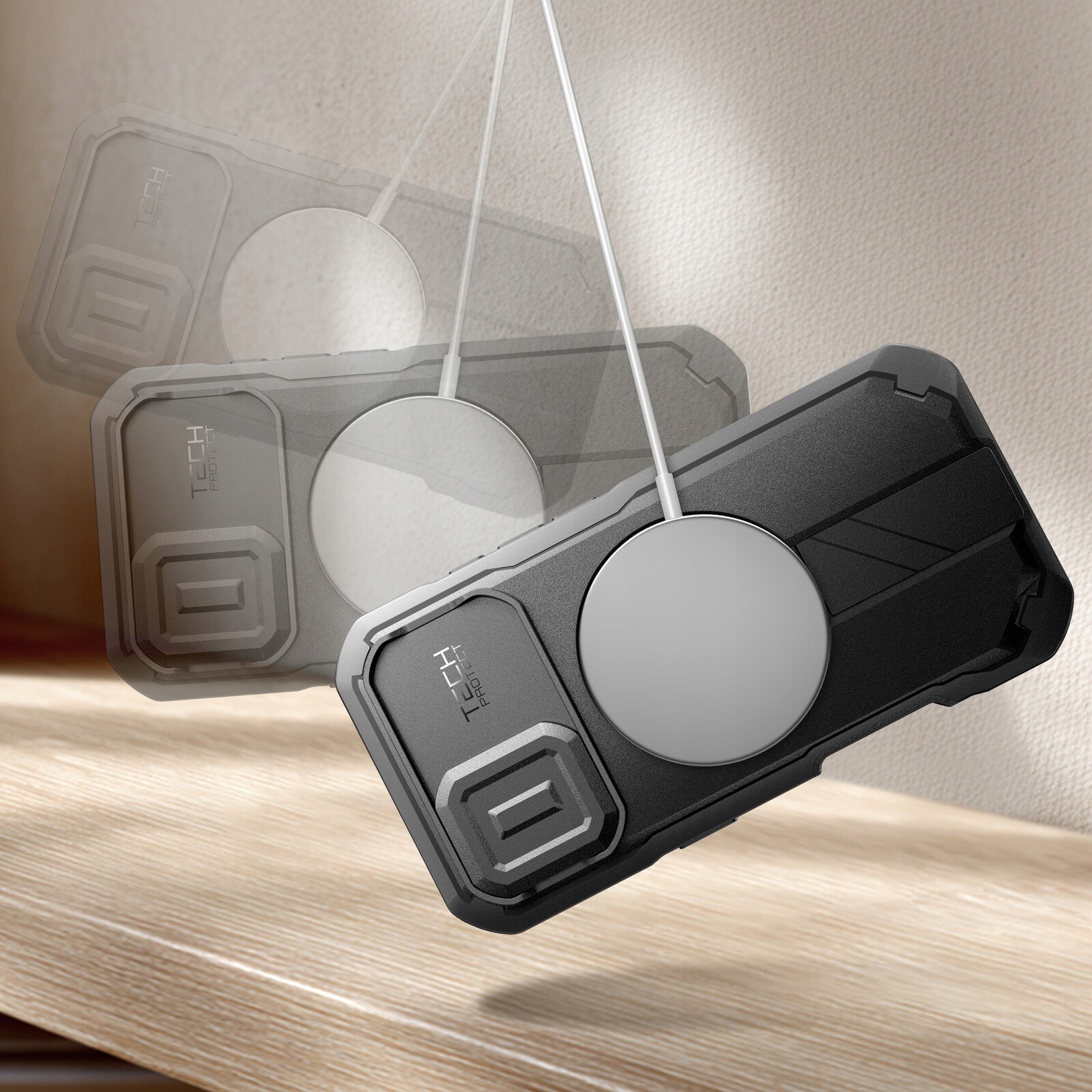 Tech-Protect Kevlar MagSafe kryt na iPhone 17, černý