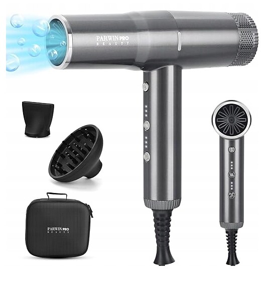 Parwin Pro Beauty Vysoušeč vlasů Barva Šedá