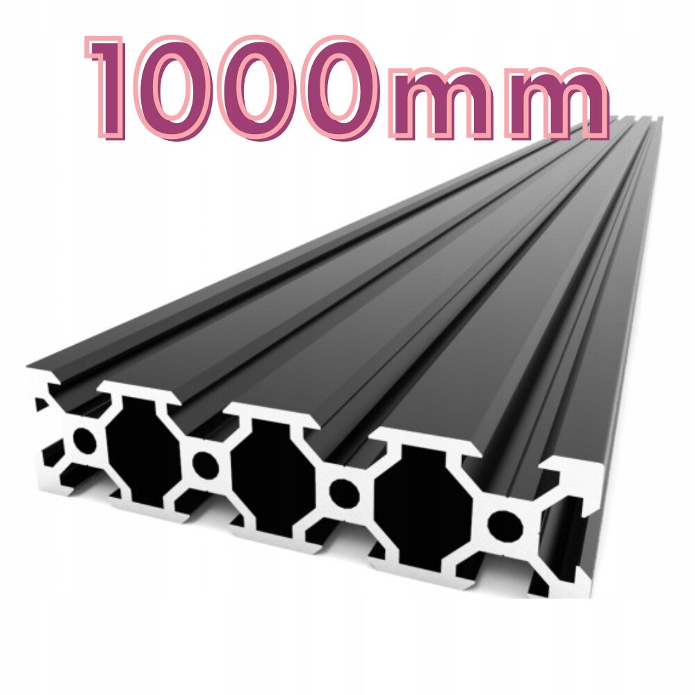 Hliníkový profil V-Slot 20x80x1000 mm Černý